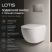 Унитаз подвесной Lotis Lime L305759 сиденье микролифт, Tornado Flush, цвет белый
