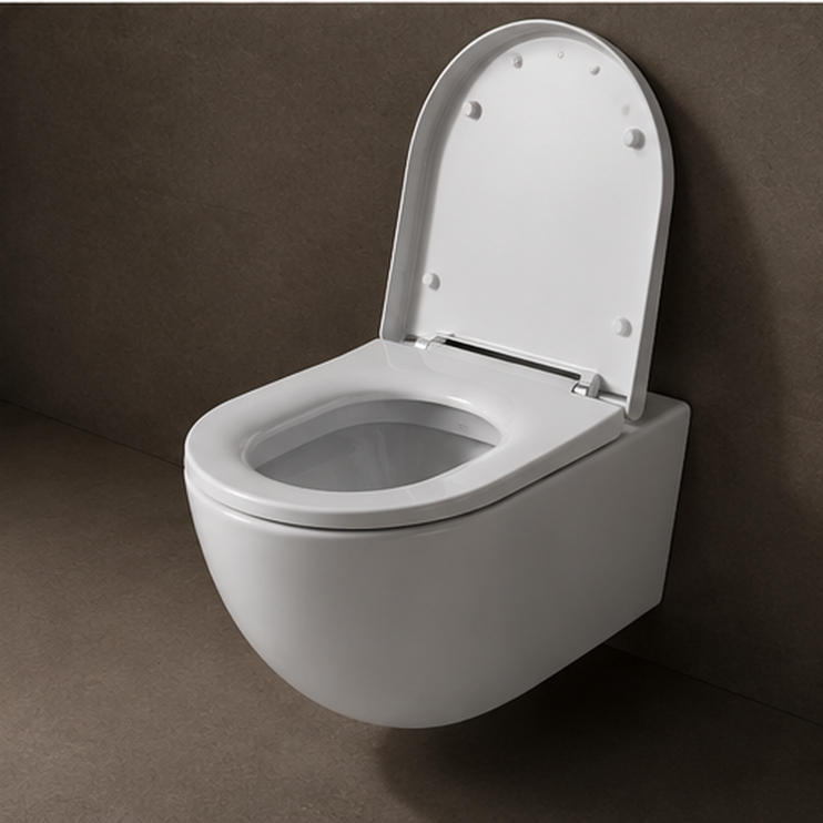 Унитаз подвесной Lotis Lime L305759 сиденье микролифт, Tornado Flush, цвет белый