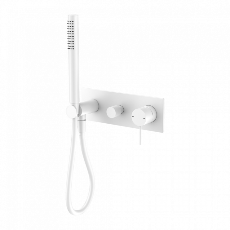 Смеситель для душа, с ручным душем, скрытый, Lotis, цвет: белый