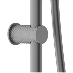 Душевой гарнитур со штангой, Lotis, цвет: графитовый