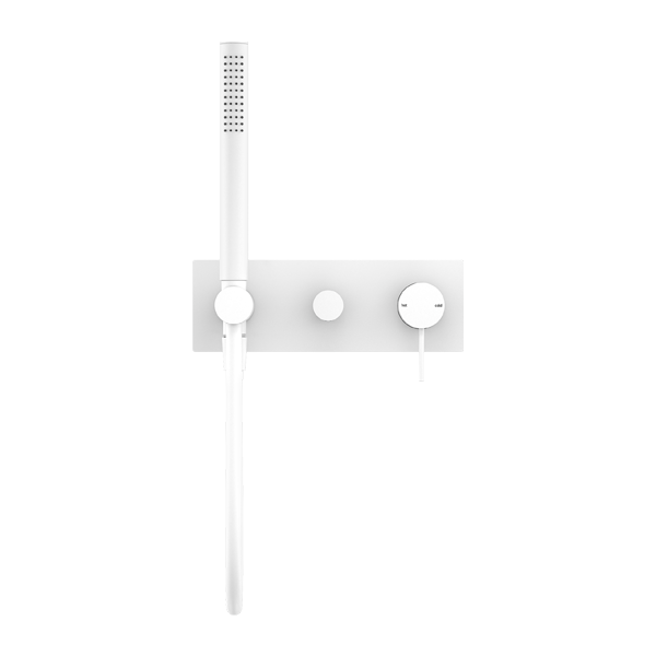 Смеситель для душа, с ручным душем, скрытый, Lotis, цвет: белый