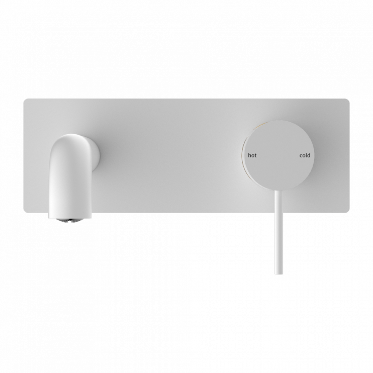 Смеситель для раковины, скрытый, Lotis, цвет: белый