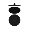 Верхний душ Lotis Mone 1069MB D23см, цвет matte black
