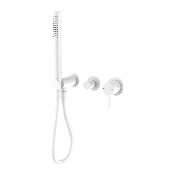 Смеситель для душа, с ручным душем, скрытый, Lotis, цвет: белый