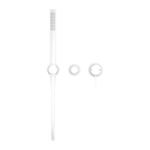 Смеситель для душа, с ручным душем, скрытый, Lotis, цвет: белый