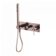 Смеситель для душа, с ручным душем, скрытый, Lotis, цвет: бронза