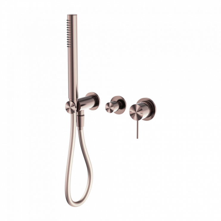 Смеситель для душа, с ручным душем, скрытый, Lotis, цвет: бронза