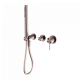 Смеситель для душа, с ручным душем, скрытый, Lotis, цвет: бронза