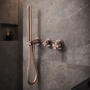 Смеситель для душа Lotis Mone 1012CB встраиваемый с ручным душем, цвет copper brushed