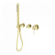Смеситель для душа, с ручным душем, скрытый, Lotis, цвет: бронза