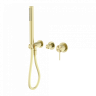 Смеситель для душа Lotis Mone 1012BB встраиваемый с ручным душем, цвет brushed brass