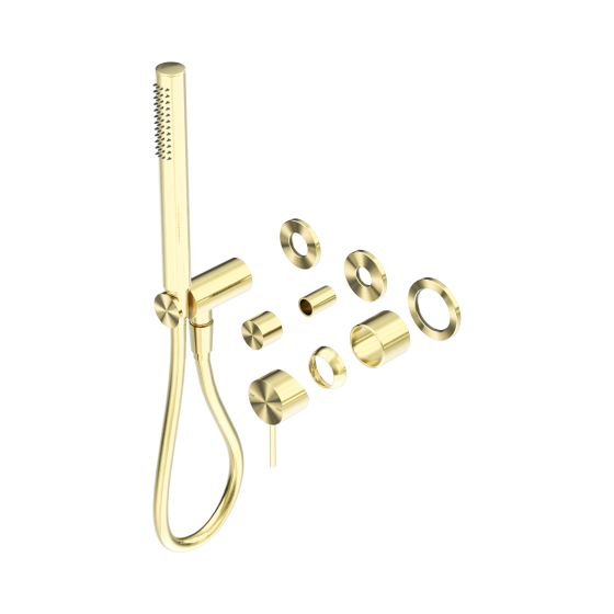 Смеситель для душа Lotis Mone 1012BB встраиваемый с ручным душем, цвет brushed brass