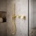 Смеситель для душа Lotis Mone 1012BB встраиваемый с ручным душем, цвет brushed brass